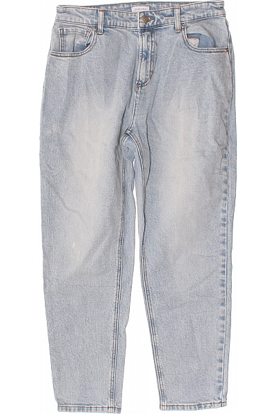 Lascana Dámské Džíny Modré Volné S Kapsami Bavlněné Seprané Velikost EU 38