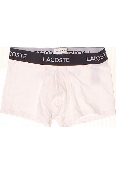 LACOSTE Pánské Bavlněné Boxerky Bílé