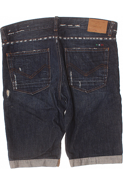 Pánské modré džínové kraťasy volnočasové Velikost 32 | Unimoda | obrázek 2