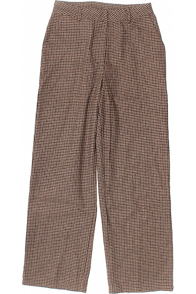 PIECES Dámské kostkované kalhoty polyesterové široké volnočasové jarní Vel. M | PIECES | obrázek 2