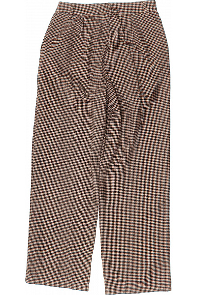 PIECES Dámské kostkované kalhoty polyesterové široké volnočasové jarní Vel. M | PIECES | obrázek 3