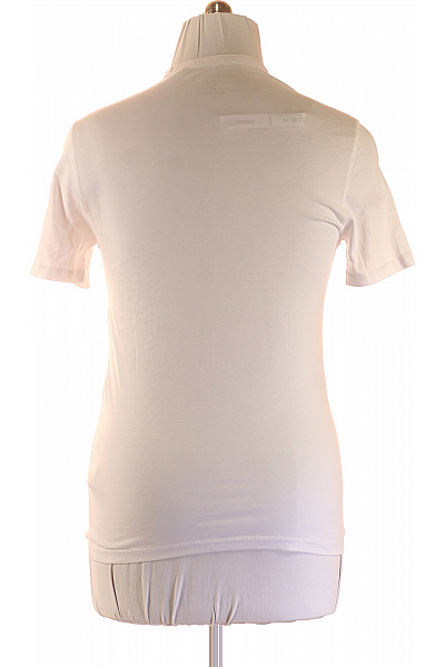 Guess Bílé bavlněné tričko s krátkým rukávem a potiskem s nápisem Velikost L | Guess | obrázek 2