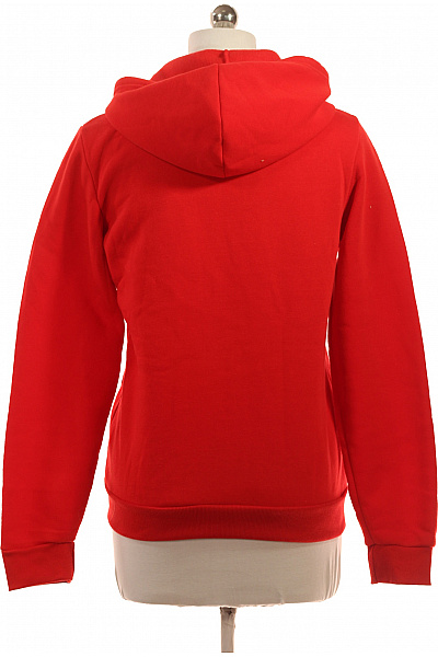 dámská červená mikina s kapucí na zip Velikost L | Unimoda | obrázek 2