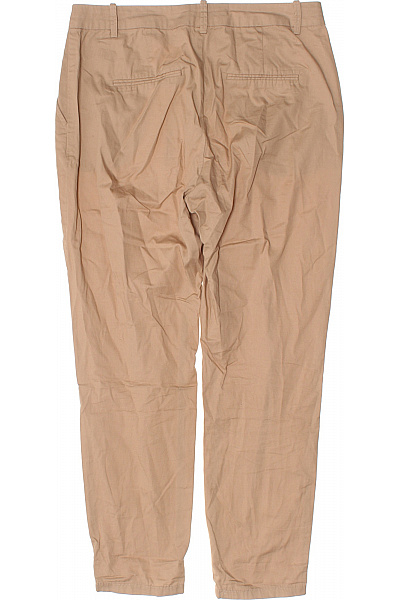 VERO MODA Dámské bavlněné kalhoty volnočasové béžové rovné s kapsami Velikost M | VERO MODA | obrázek 3