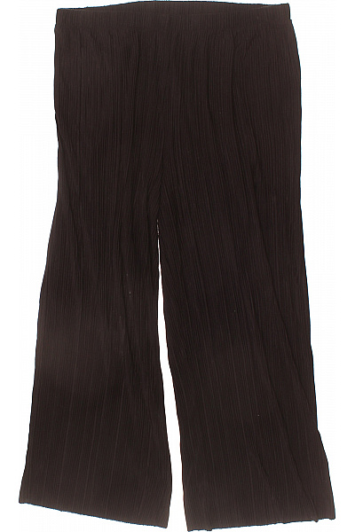 VILA Dámské Kalhoty černé žebrované Volnočasové Velikost EU XL