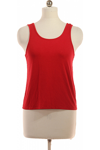 ONLY Dámské červené Tílko Bez Rukávů Basic Vel. M