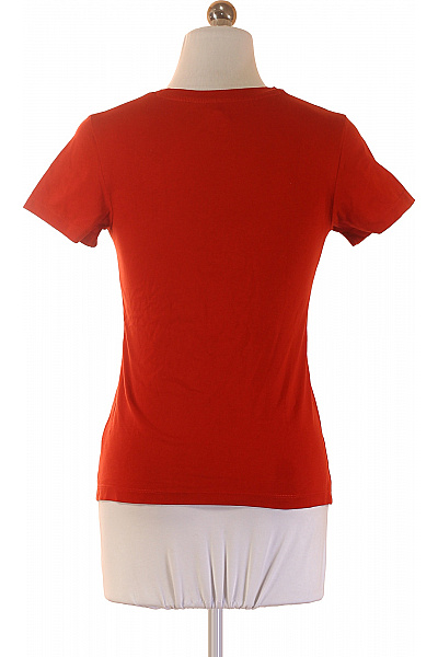 Calvin Klein Dámské tričko s krátkým rukávem červené bavlněné basic Vel. xs | Calvin Klein | obrázek 2