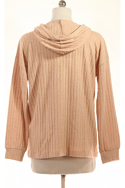 Lascana Dámský žebrovaný svetr s kapucí růžový Vel. 36/38 | Lascana | obrázek 2