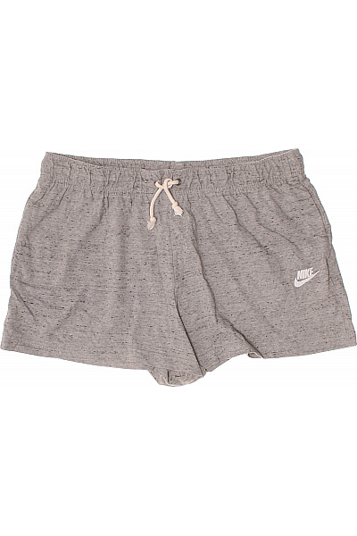 Nike Dámské šedé Teplákové Krátké Volnočasové šortky S Gumou V Pase Velikost XL