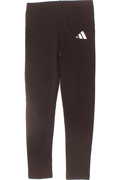 ADIDAS Dívčí bavlněné legíny černé s logem Velikost 128 | ADIDAS | obrázek 2