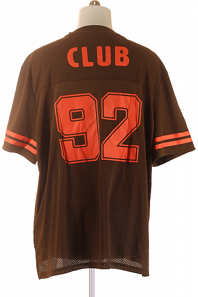 Monki pánské tričko s krátkým rukávem hnědé s potiskem 92 Vel. XXL | Monki | obrázek 3