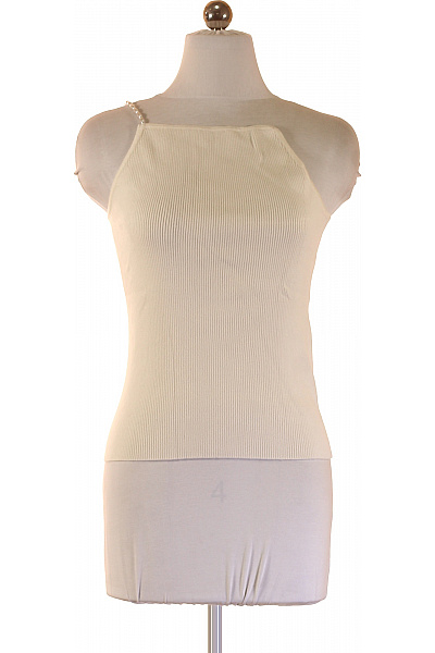 Dámské Tričko Bez Rukávů Elegantní Jednobarevné Velikost EU 38