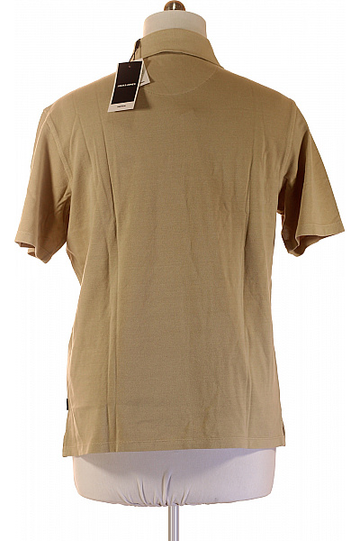 JACK & JONES Pánské tričko s límečkem béžové krátký rukáv jednobarevné basic polo Velikost xl | JACK & JONES | obrázek 3