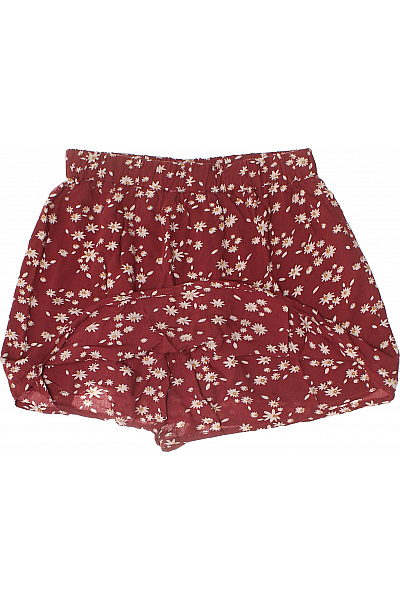 Dámské kraťasy květinové s gumou v pase volnočasové krátké Velikost 38 | Unimoda | obrázek 2