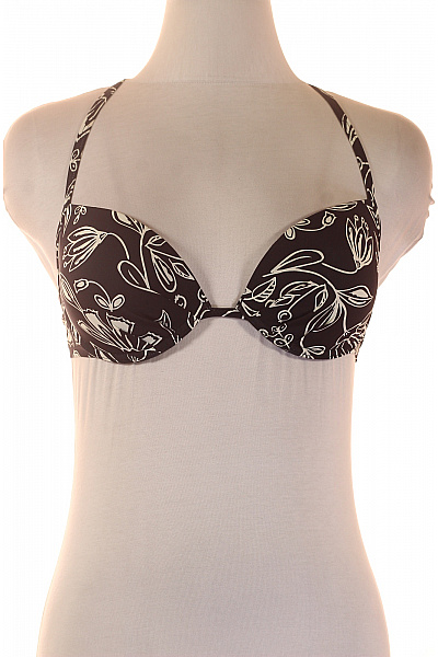 dámské plavky květinové hnědé push up | Unimoda | obrázek 2