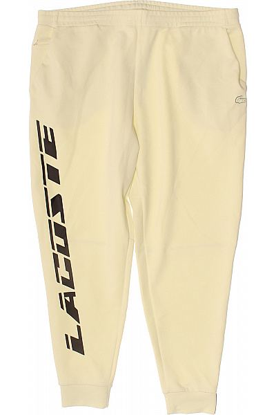 LACOSTE Dámské tepláky žluté s potiskem volnočasové Velikost XXL | LACOSTE | obrázek 2