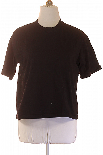 Bershka Pánské tričko s krátkým rukávem basic bavlněné černé Vel. M | Bershka | obrázek 2