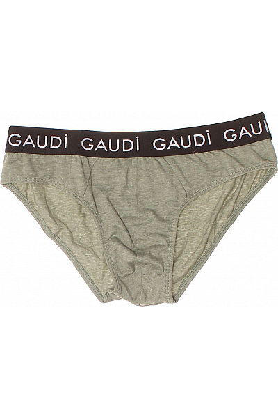 GAUDI Pánské Bavlněné Slipy Khaki Velikost M