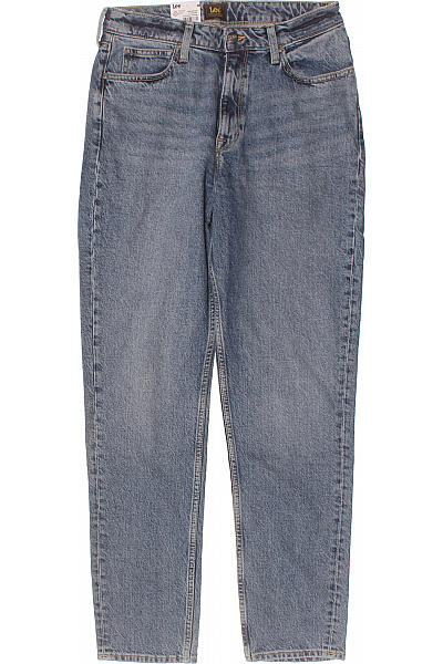 Lee  Dámské Modré Bavlněné Džíny S Vysokým Pasem Rovné Vintage Velikost 30/35