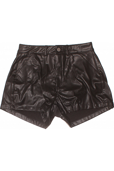 Dámské kožené kraťasy s vysokým pasem a kapsami Vel. 34 | Unimoda | obrázek 2