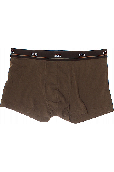 Hugo Boss Pánské Bavlněné Boxerky Hnědé Velikost XL