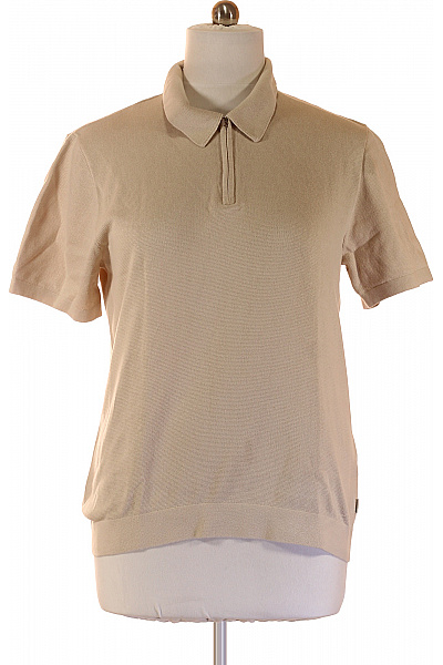 JACK & JONES Pánské béžové polo tričko s krátkým rukávem a límečkem Velikost xl | JACK & JONES | obrázek 2