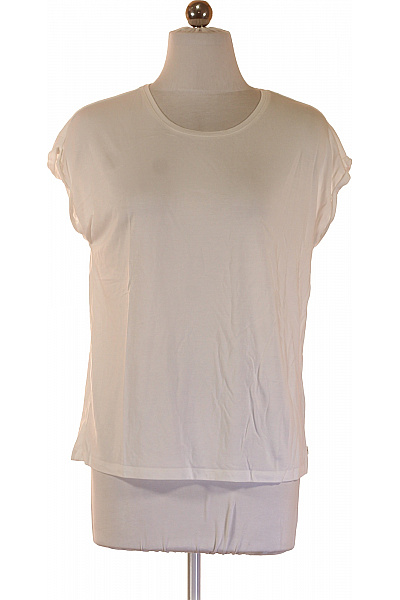 TOM TAILOR Dámské Tričko S Krátkým Rukávem Bílé Basic Velikost XS