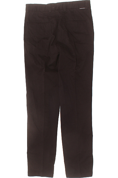 JACK & JONES Pánské bavlněné kalhoty hnědé volnočasové rovné s kapsami Velikost 28/32 | JACK & JONES | obrázek 2