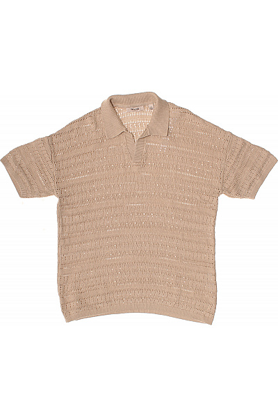 ONLY & SONS Pánské béžové tričko s krátkým rukávem a límečkem Vel. m | ONLY & SONS | obrázek 2
