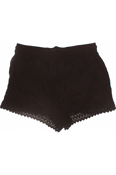 Dámské černé kraťasy s krajkou volnočasové Velikost 40 | Unimoda | obrázek 3