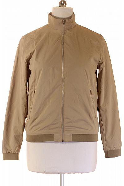 JACK & JONES Pánská Béžová Bunda Bomber Se Zipem Lehká Moderní Vel. L