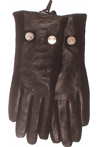 JOOP! Kožené Rukavice černé Prošívané