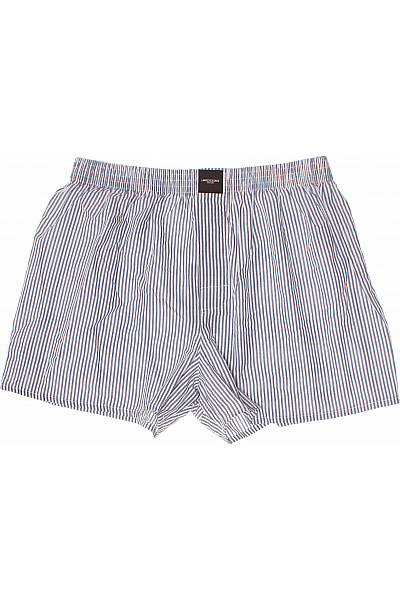 LAWRENCE GREY Pánské Trenky Modré Pruhované Bavlněné Velikost L