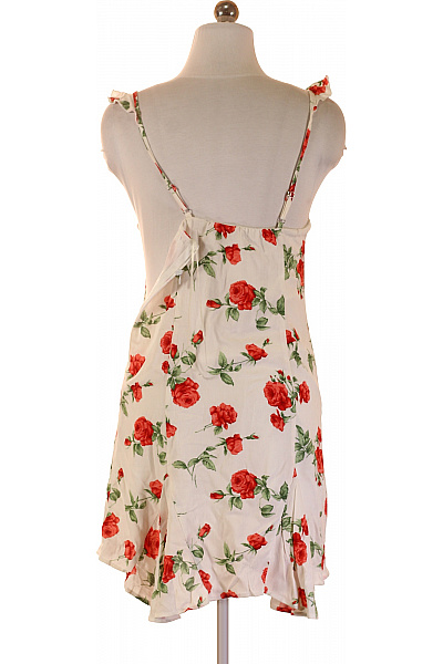 Bershka dámské šaty bez rukávů květované letní na ramínka mini Vel. S | Bershka | obrázek 2