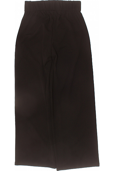 ONLY Dámské černé široké kalhoty s vysokým pasem elegantní polyesterové volnočasové Vel. S | ONLY | obrázek 2