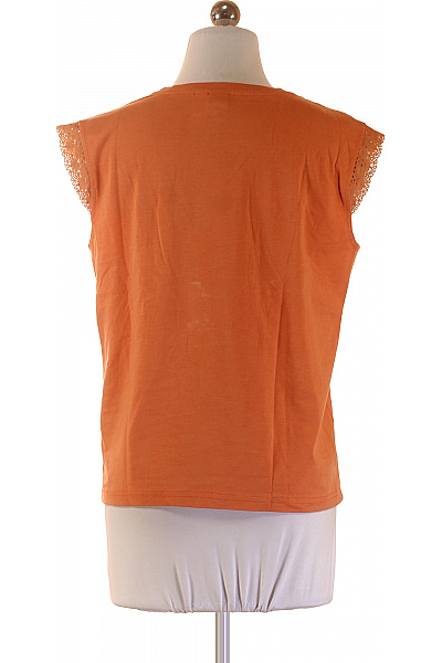 Heine Dámské bavlněné tričko oranžové bez rukávů s kulatým výstřihem basic Velikost EU 34 | Heine | obrázek 2