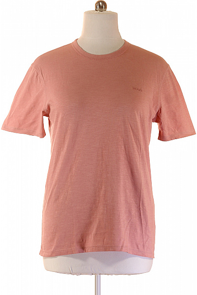 Hugo Boss růžové bavlněné tričko s krátkým rukávem basic Velikost L | Hugo Boss | obrázek 2