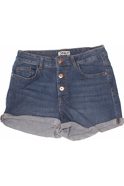 ONLY Dámské džínové kraťasy s vysokým pasem volnočasové modré Velikost M | ONLY | obrázek 2