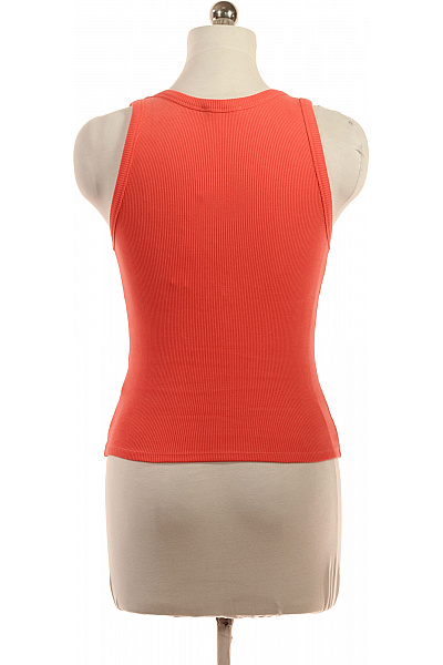 OH APRIL dámské oranžové tílko bez rukávů s nápisem Vel. XS | OH APRIL | obrázek 2