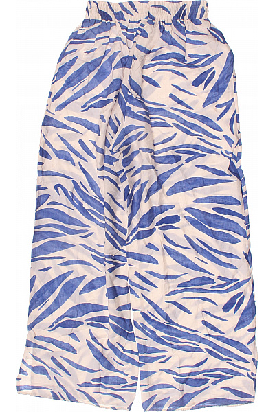 Dámské volnočasové kalhoty s potiskem zebra modré Vel. 10 | Unimoda | obrázek 2