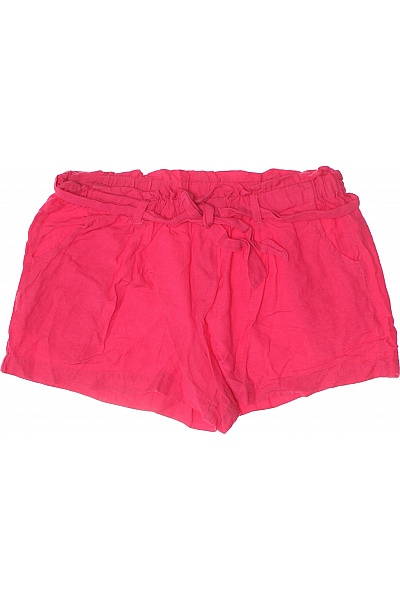 Lascana Dámské Volnočasové Kraťasy S Páskem A Mašlí Růžové Vel. 40