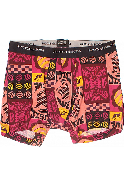 Scotch & Soda Pánské Bavlněné Boxerky Barevné Vzorované Vel. M