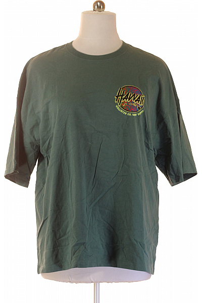 Hollister Pánské tričko s krátkým rukávem a potiskem zelené Velikost xl | Hollister | obrázek 2