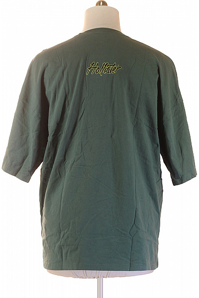 Hollister Pánské tričko s krátkým rukávem a potiskem zelené Velikost xl | Hollister | obrázek 3