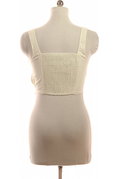 Bershka Bílé korzetové tílko s mašličkami Vel. .l | Bershka | obrázek 2