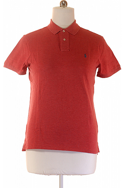 Ralph Lauren Pánské bavlněné tričko s krátkým rukávem a límečkem červené Vel. L | Ralph Lauren | obrázek 2