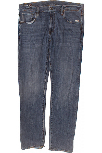 G-Star Pánské Džíny Modré Rovné Strečové Velikost 36
