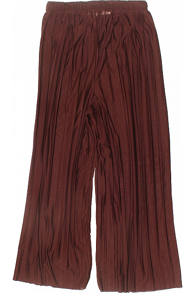 Dámské hnědé široké volnočasové kalhoty Velikost 38 | Unimoda | obrázek 3