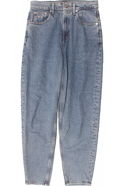 TOMMY HILFIGER Dámské Džíny Modré Volné S Vysokým Pasem Vel. 26/30