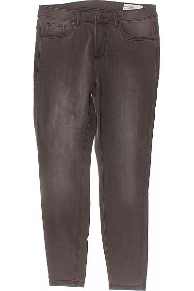 VERO MODA Dámské Strečové Džíny úzké šedé Seprané Vel. M